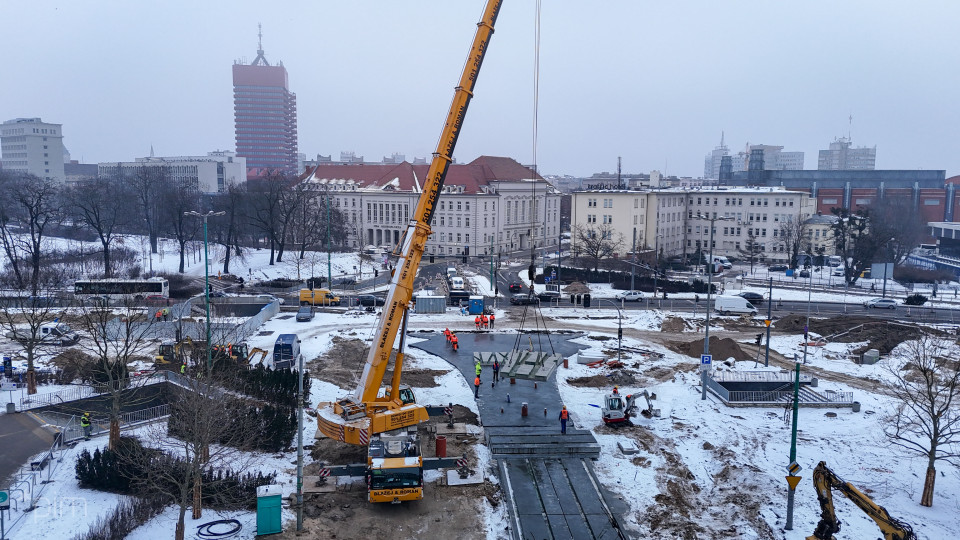 Contrack in Poznań - Wierzbięcice tram switch