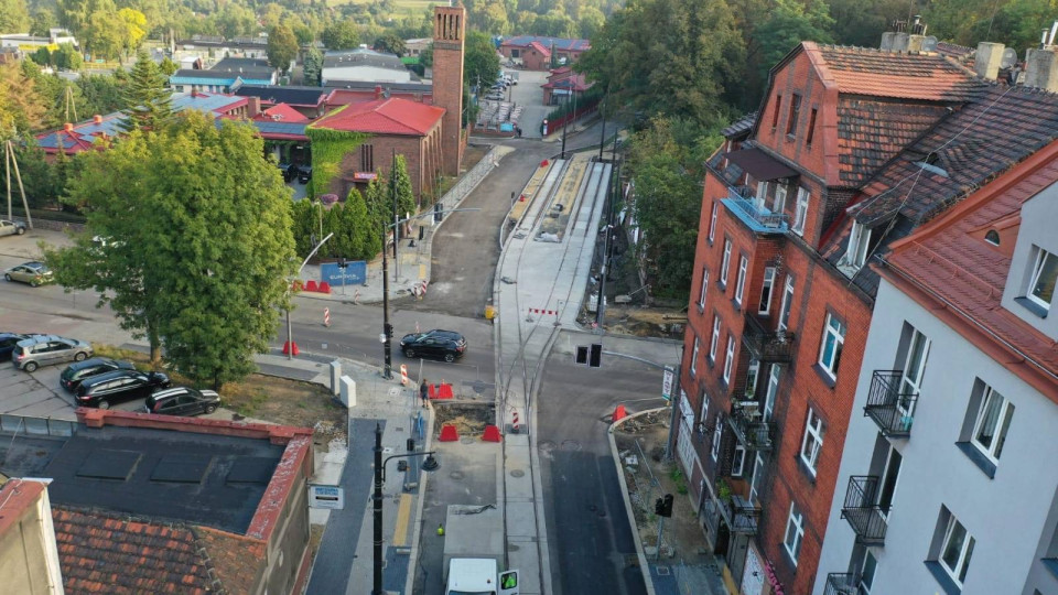 Pierwszy prefabrykowany rozjazd tramwajowy zabudowany w Bytomiu